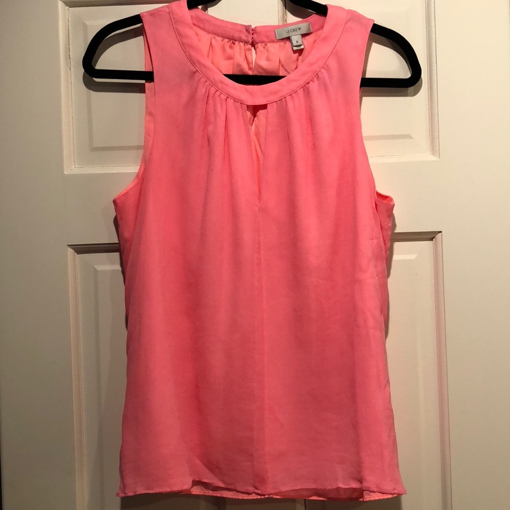 Jcrew blouse bright coral size 12